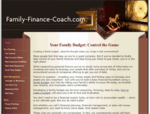 Tablet Screenshot of family-finance-coach.com
